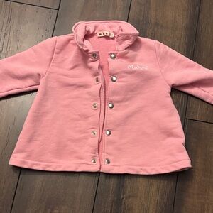Marni Pink Kids Jacket with Button Accents